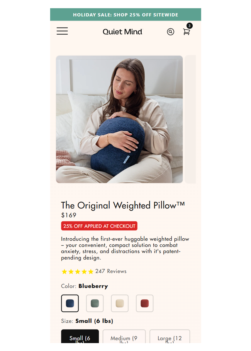 Control: Original pricing