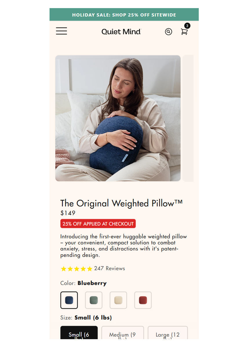 Variant: 15% price increase