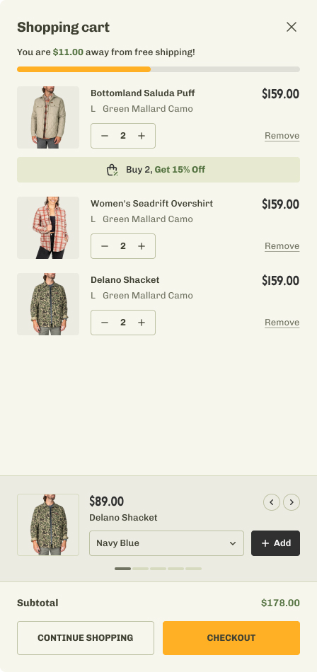 Variant: Buy 2, Get 15% Off badge